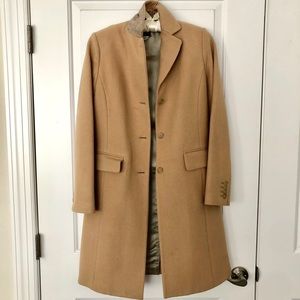 Jcrew camel coat. Size 0. In excellent condition